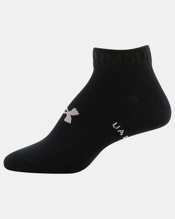 Women's UA Essential Low Cut Socks - 6-Pack, Black, pdpMainDesktop image number 1